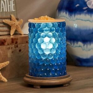 NIB Pink Zebra Ocean Blue Bubble Simmer Light